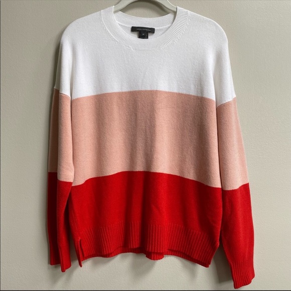 NWT French Connection Color Block Pullover Sweater - Picture 3 of 11